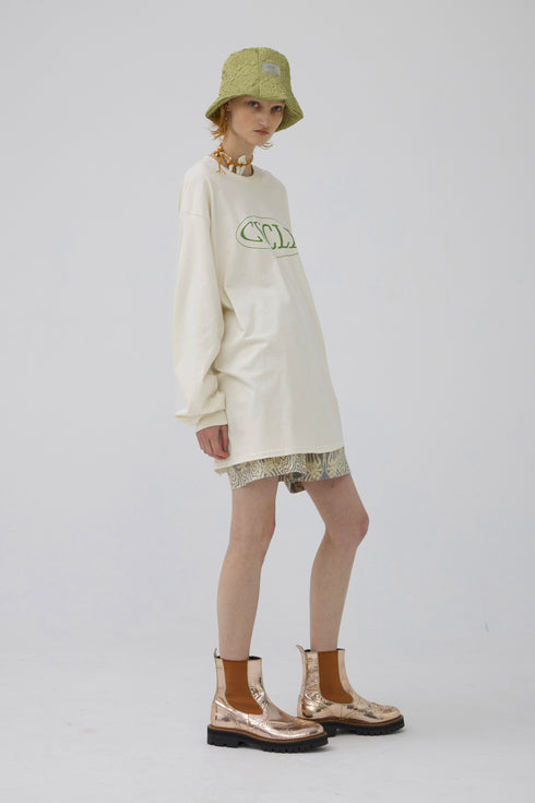 【RESTOCK】CYCLE 23SS LOGO LONG SLEEVE TEE -IVORY-